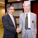 Mr. Haruhiko Kuroda　(ADB) and Mr. Toshiki Aoyama　(JWA) 