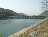 Ch'ungju dam from upstream