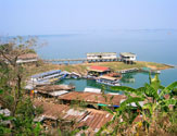 Jetty for crusing ships in Nam Ngum Dam