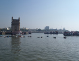 Children playing on the riverside